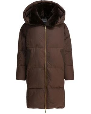 Max & Moi Danae padded hooded coat - Marrón