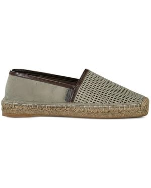 Brunello Cucinelli Sparkling Net Espadrilles - Gray