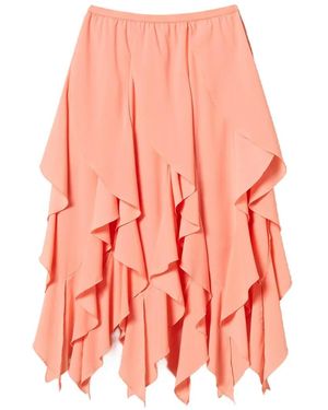 Twinset Ruffled Skirt - Pink