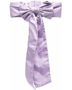 Red(V) Bow-Detail Waist Belt - Purple