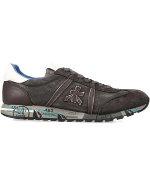 Premiata Lucy 7768 Sneakers mit Wildledereinsätzen - Grau