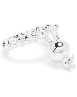 Natasha Zinko Swinging Bunny Ring - White