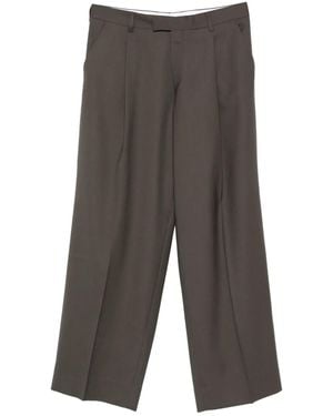 BE ABLE Pleated Straight-Leg Pants - Grey