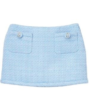 Marc Jacobs Minirock Aus Tweed - Blau