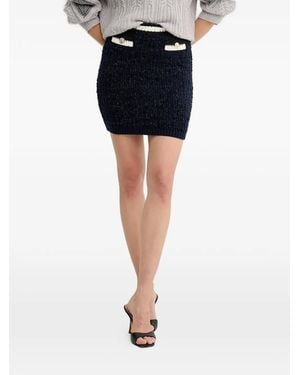 Guess Button-Detail Mini Skirt - Black
