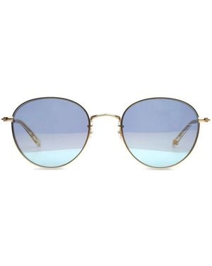 Garrett Leight Paloma Round-Frame Sunglasses - Blue