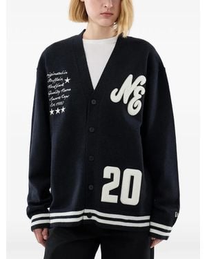 KTZ Cardigan Heritage Boutonné À Patch Logo - Black