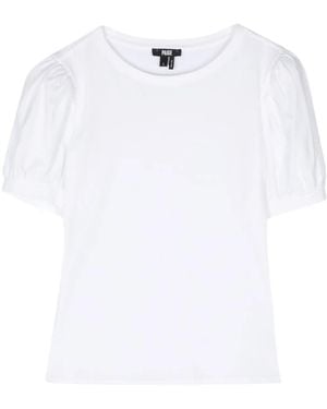 PAIGE Matcha Puff-Sleeve T-Shirt - White