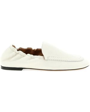 Odissi Mocasines Con Espalda Elástica - Blanco