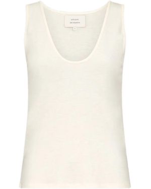 Loulou de Saison Scoop-Neckline Tank Top - White