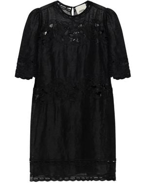 Isabel Marant Reldine Cut-Out Embroidered Mini Dress - Black