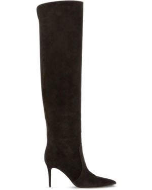 Gianvito Rossi Hansen 90mm スエードブーツ - ブラック