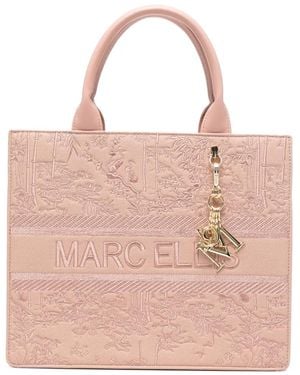 Marc Ellis Embroidered Tote Bag - Pink