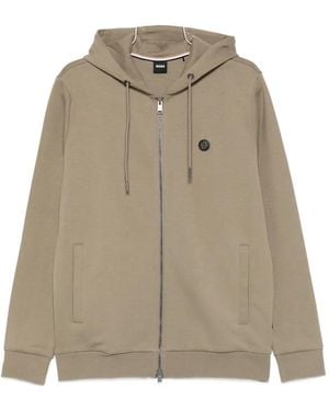 BOSS Logo-Patch Sweatshirt - Natural