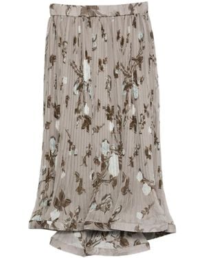 P.A.R.O.S.H. Floral-Print Skirt - Grey