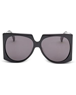 Max Mara Eyewear Geometric-Framed Sunglasses - Grey