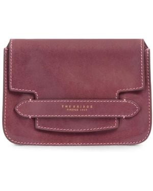 The Bridge Lucrezia Leather Shoulder Bag - Purple