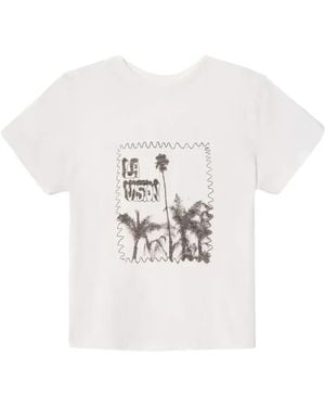 RE/DONE La Vision Graphic-Print T-Shirt - White