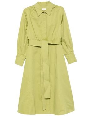 JOSEPH Ziane Belt Midi Shirt Dress - Yellow