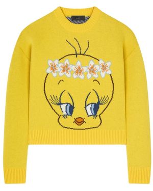 Alanui X Looney Tunes Maglione Hula Tweety - Giallo