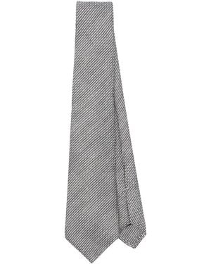 Canali ジャカード ネクタイ - グレー