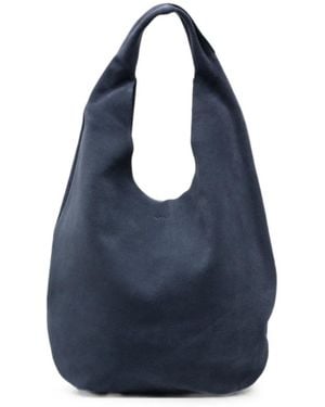 A.P.C. Le Neige Suede Shoulder Bag - Blue