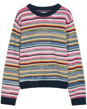 Suzie Kondi Kismet Striped Cashmere Jumper - Pink