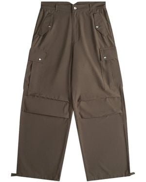 Rhude Seersucker Parachute Track Trousers - Grey