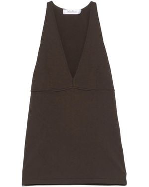 Max Mara Sleeveless Tops - Brown