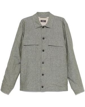Peserico Mélange-Effect Shirt Jacket - Grey