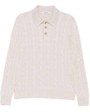 Gran Sasso Maglione Stile Polo - Bianco