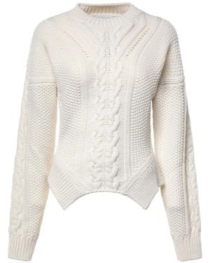 Dondup Cable-Knit Drop-Shoulder Sweater - White