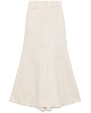 Rick Owens Gonna Lunga Godet - Bianco