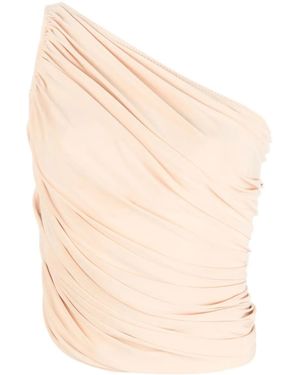 Norma Kamali One-shoulder Top - Natural