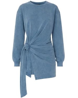 Isabel Marant Tie-Detail Dress - Blue