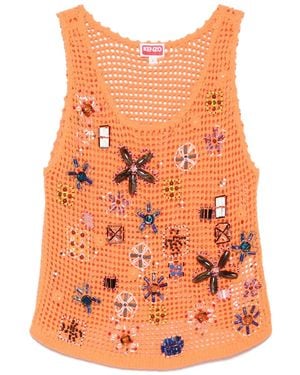 KENZO Top Con Decorazione - Arancione