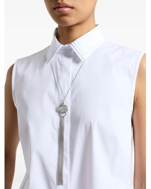 Peserico Chain Tassel-Detail Necklace - Blue