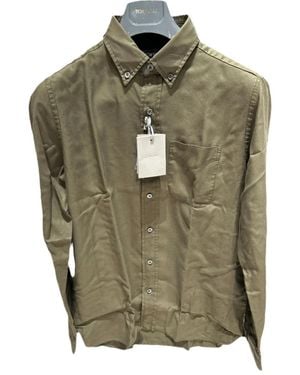 Tom Ford Button-Down Breast-Pocket Shirt - Green