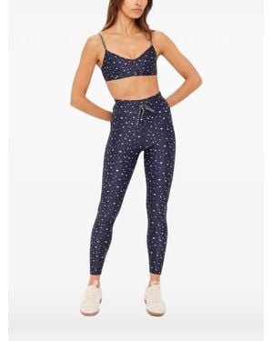 The Upside Bellaire Celestial-Print Sports Bra - Blue