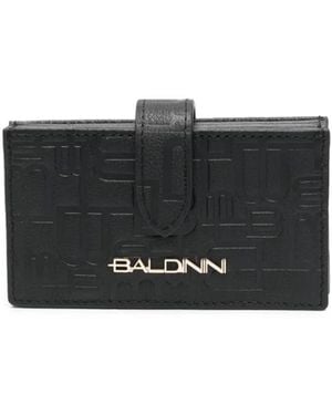 Baldinini Monogram-Pattern Leather Wallet - Black