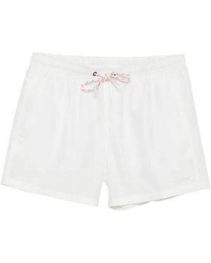 Sundek Drawstring-Waist Swim Shorts - White