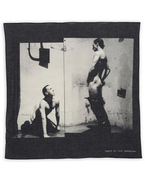 Rick Owens Graphic-Detail Scarf - Black