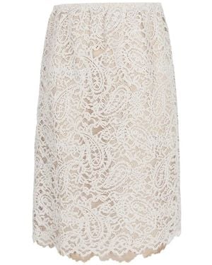 JNBY Lace-Embroidered Midi Skirt - White