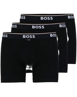 HUGO Logo-Waistband Boxers (Set Of Three) - Black