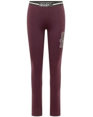 Off-White c/o Virgil Abloh University Logo-Print Leggings - Purple