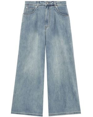 Izzue Wide-leg Cropped Jeans - Blue