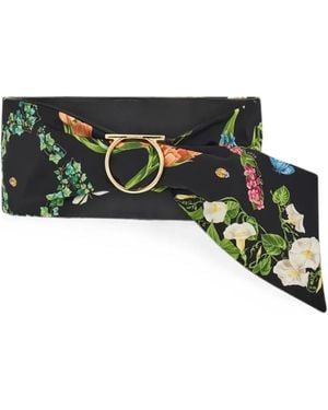 Ferragamo Adjustable Sash Belt - Green