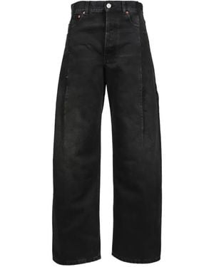 Vetements Vaqueros Con Detalle De Costuras - Negro