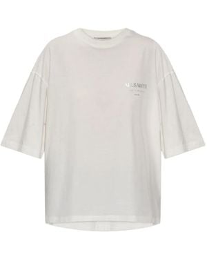 AllSaints Camiseta Underground Amelie Con Logo - Blanco