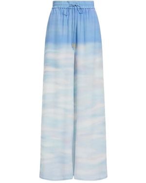 Aje. Atomic Silk Trousers - Blue